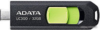 USB Flash ADATA UC300 32GB (черный/зеленый)