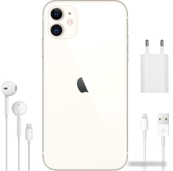 Смартфон Apple iPhone 11 128GB (белый) - фото 5 - id-p224521079