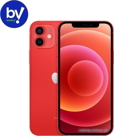 Смартфон Apple iPhone 12 64GB Воcстановленный by Breezy, грейд A+ ((PRODUCT)RED) - фото 1 - id-p224521094