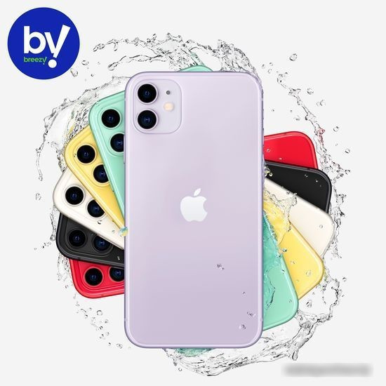 Смартфон Apple iPhone 11 64GB Воcстановленный by Breezy, грейд A (фиолетовый) - фото 4 - id-p224521104