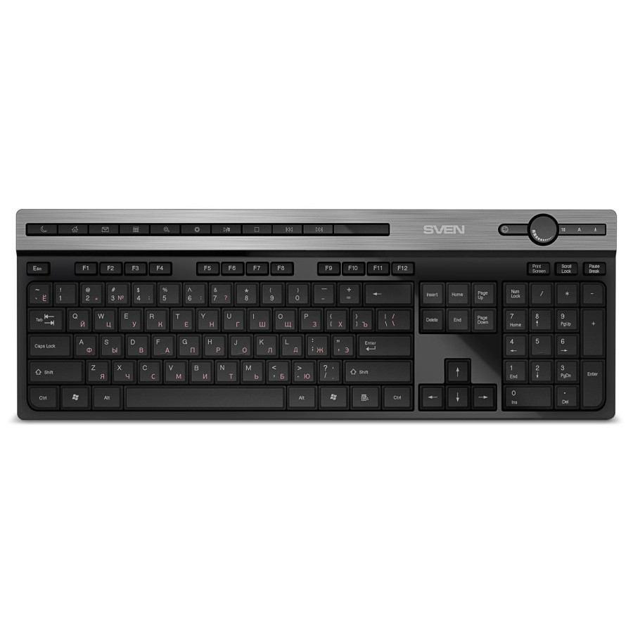 Беспроводная клавиатура SVEN KB-E5500W (2,4 GHz, 115кл.) Беспроводная клавиатура SVEN KB-E5500W (2,4 GHz, - фото 1 - id-p224520978