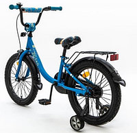 Велосипед с приставными колесами, колеса 14" ZIGZAG ZOO бирюзовый, ZG-1483