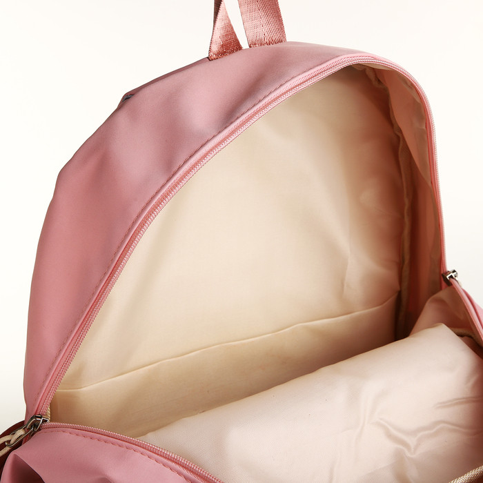 Рюкзак, 30*14*45, отд на молнии, 5 н/к, 2 б/к, розовый - фото 4 - id-p224526395