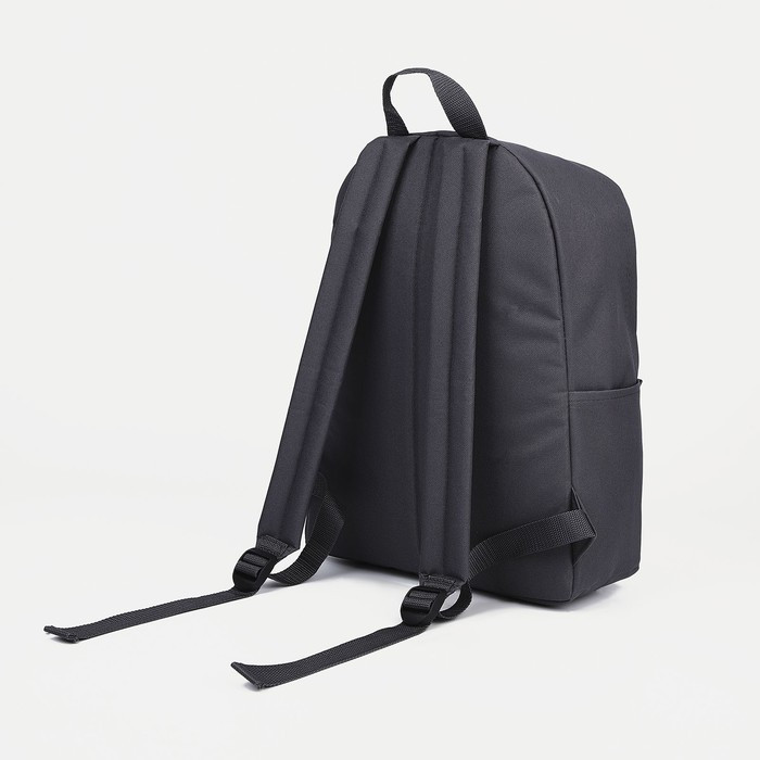 Рюкзак на молнии, 2 наружных кармана, цвет серый - фото 2 - id-p224526396