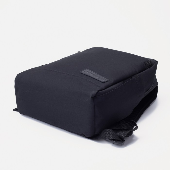 Рюкзак мужской на молнии, наружный карман, цвет чёрный - фото 4 - id-p224526397