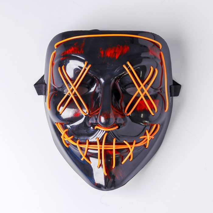 Карнавальная маска «Гай Фокс», световая - фото 1 - id-p224526573