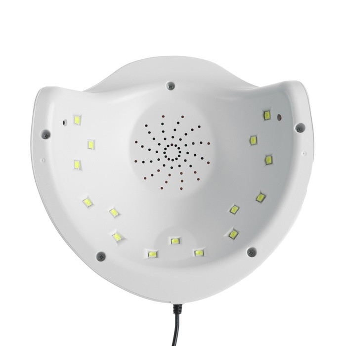 Лампа для гель-лака LuazON LUF-06, UV/LED, 36 Вт, 15 диодов, таймер 30/60/90 с, USB, белая - фото 5 - id-p224527063