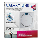 Весы напольные Galaxy GL 4815, электронные, до 180 кг, 2хААА (в комплекте), белые, фото 6