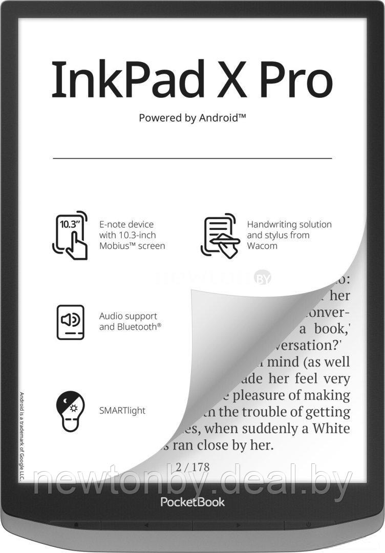 Электронная книга PocketBook InkPad X Pro (серый) - фото 1 - id-p224527867
