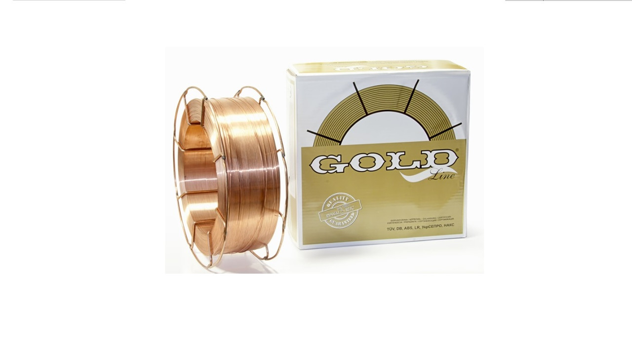 Проволока сварочная GOLD G3Si1 диаметр 0,8 - фото 1 - id-p32749691