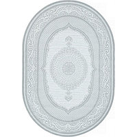 Ковёр овальный Sirocco e364ap, размер 100x200 см, цвет grey / white