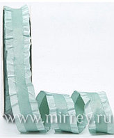 Лента декоративная "Волнистый кант", 25см х 10ярд, полиэстер Пастельно-зеленый