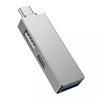 Хаб USB Wiwu T02 Pro USB Type-C Grey 6936686405829