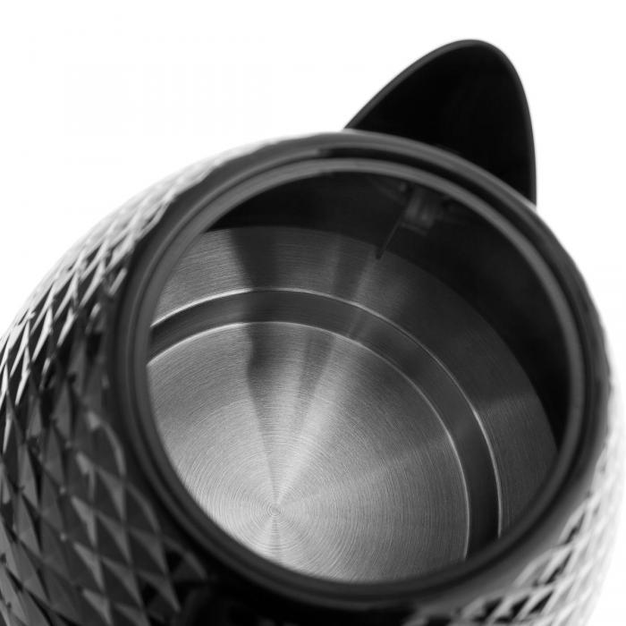 Электрический чайник керамический черный электрочайник керамика мощный бытовой из керамики BRAYER - фото 8 - id-p224426322