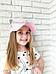 Кепка для девочки летняя с ушками розовая Бейсболка детская для подростка с сеточкой головной убор на лето, фото 10