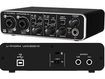 Аудиоинтерфейс Behringer U-PHORIA UMC202HD