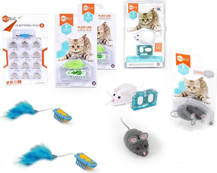 Игрушка для кошек Hexbug Deluxe Nano Cat Toy Pack 420-6393 (цвет в ассортименте) - фото 1 - id-p224443565
