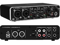 Аудиоинтерфейс Behringer U-PHORIA UMC204HD внешняя звуковая карта USB аудиокарта