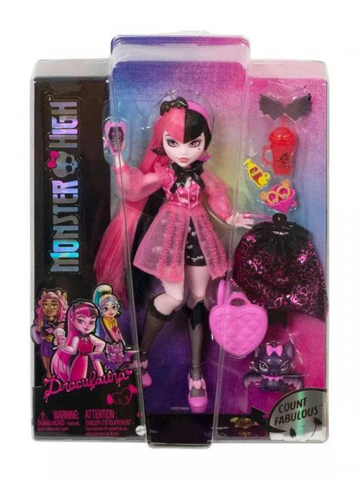 Кукла монстер хай Monster High оригинальная модная шарнирная Дракулаура оригинал коллекционная детская - фото 9 - id-p224444188