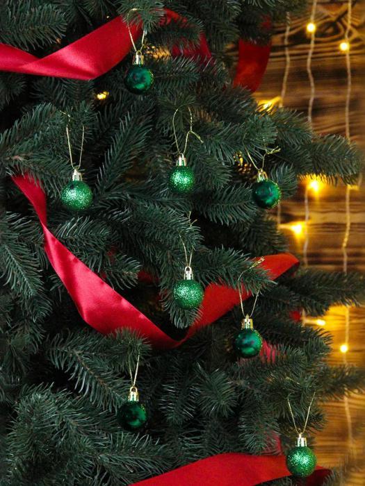 Елочные шары новогодние на елку зеленые Набор украшений игрушки пластиковые шарики 20 штук - фото 3 - id-p224444201