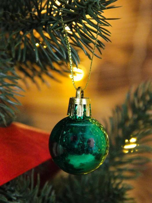 Елочные шары новогодние на елку зеленые Набор украшений игрушки пластиковые шарики 20 штук - фото 6 - id-p224444201