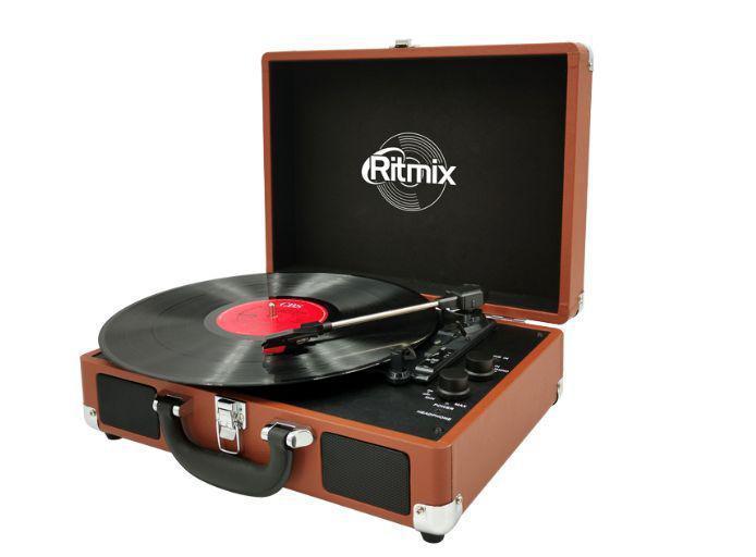 Виниловый проигрыватель виниловых дисков пластинок винила RITMIX LP-160B