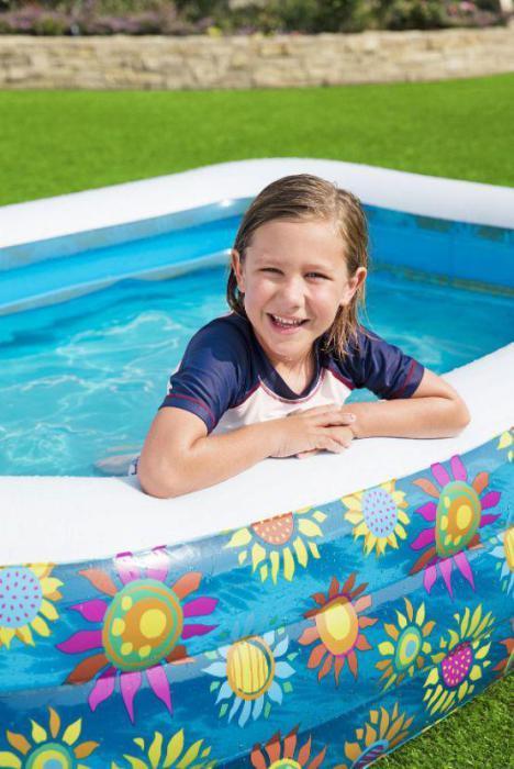 Детский надувной бассейн большой семейный большой 3 метра 305х183 для купания детей дома Bestway 54121 - фото 4 - id-p224494311