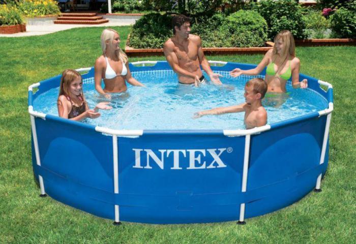 Каркасный бассейн INTEX 28200 METAL FRAME 305X76см круглый мобильный жесткий для дачи - фото 1 - id-p224494314
