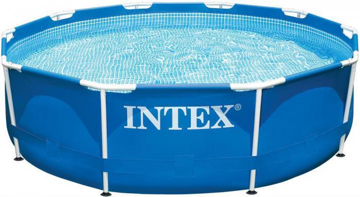 Каркасный бассейн INTEX 28200 METAL FRAME 305X76см круглый мобильный жесткий для дачи - фото 6 - id-p224494314