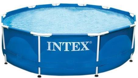 Каркасный бассейн INTEX 28200 METAL FRAME 305X76см круглый мобильный жесткий для дачи - фото 8 - id-p224494314