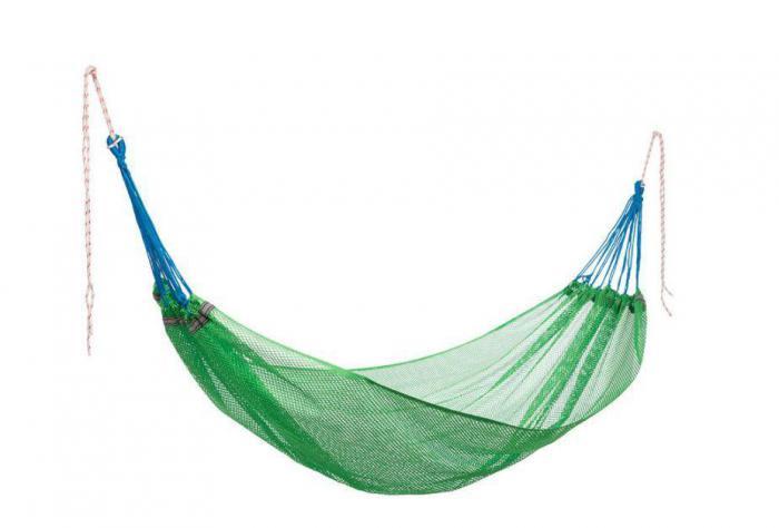 Плетеный гамак-сетка подвесной туристический для дачи ECOS 9200 зеленый - фото 1 - id-p224494381