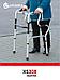 Ходунки для пожилых людей и инвалидов взрослые двухуровневые шагающие медицинские складные инвалидные опоры, фото 3