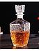 Графин для водки вина хрустальный Штоф для виски алкоголя напитков под коньяк стеклянный декантер с пробкой, фото 3