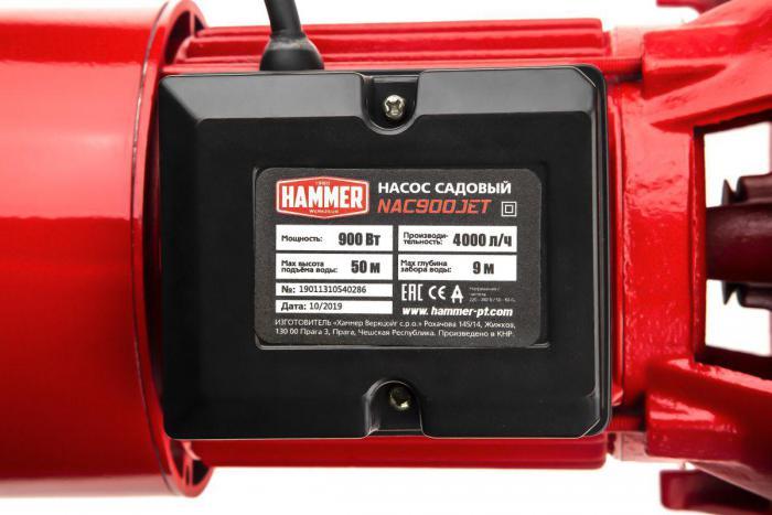 Насос садовый Hammer NAC900JET - фото 7 - id-p224309865