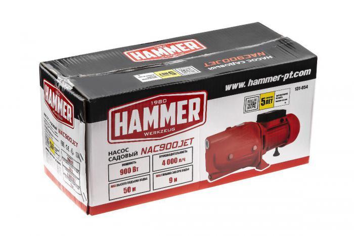 Насос садовый Hammer NAC900JET - фото 8 - id-p224309865