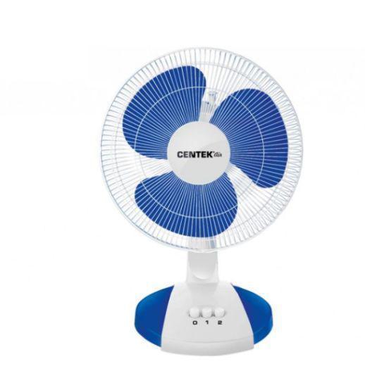 Настольный вентилятор маленький бесшумный CENTEK CT-5006 синий/белый - фото 1 - id-p224310978