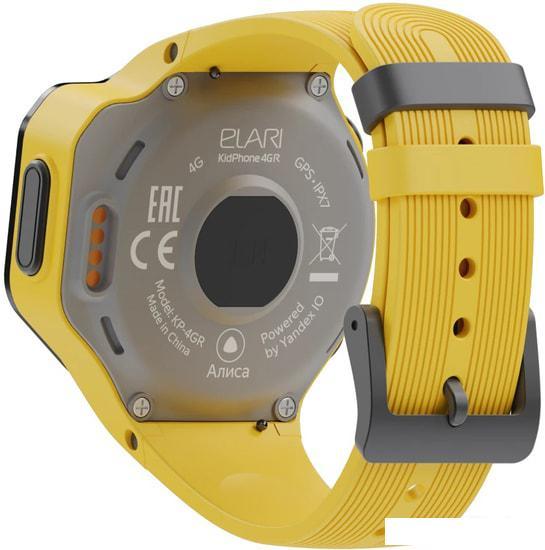 Умные часы Elari KidPhone 4GR (желтый) - фото 3 - id-p224493126