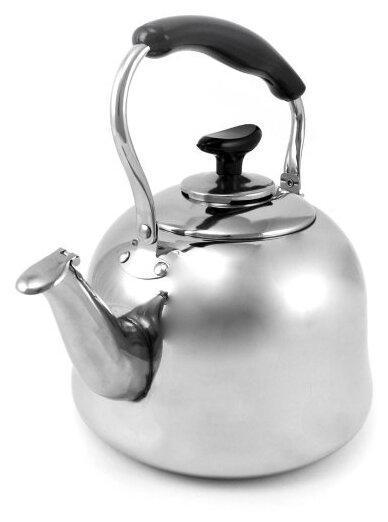 Чайник со свистком из нержавейки металлический KELLI KL-3118 большой 4,5л для газовой плиты - фото 3 - id-p224515066