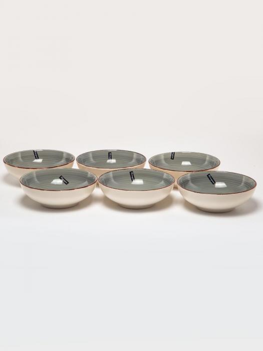 Набор тарелок керамика на 6 персон суповые обеденные глубокие посуда для супа - фото 4 - id-p224444426