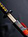 Катана самурайский меч ниндзя игрушечный детский деревянный клинок рассекающий демонов, фото 6