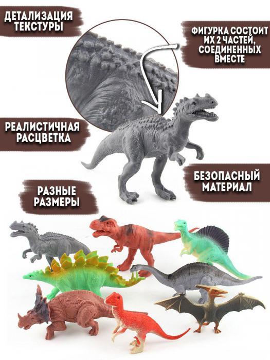 Динозавр игрушка дракон фигурки животных Набор динозаврики Парк юрского периода - фото 4 - id-p224444545