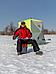 Рыболовный рыбацкий ящик-стул сиденье VS24 двухсекционный пластиковый для зимней рыбалки, фото 8
