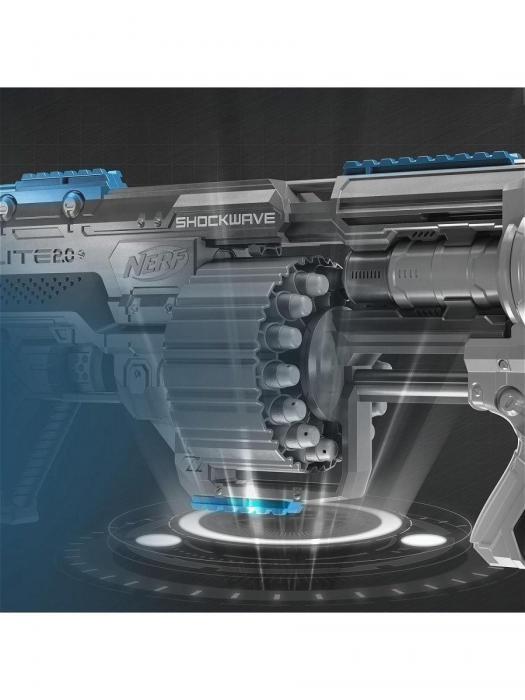 Игрушечный детский пистолет бластер Nerf игровой космический Нерф с мягкими пулями игрушка для мальчика - фото 8 - id-p224444831