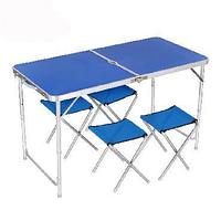 ЭКОС CHO-150-E Комплект "Пикник" (стол и 4 стула ) синий (992981)