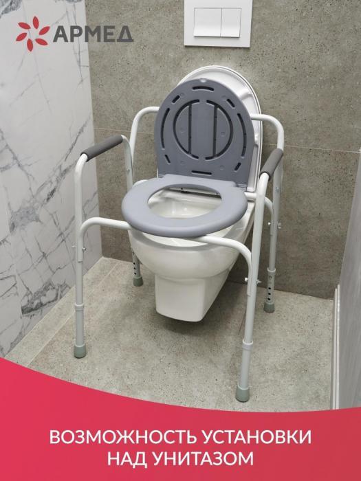 Санитарное кресло туалет дачный унитаз стул биотуалет для инвалидов пожилых людей и лежачих больных - фото 4 - id-p224445088