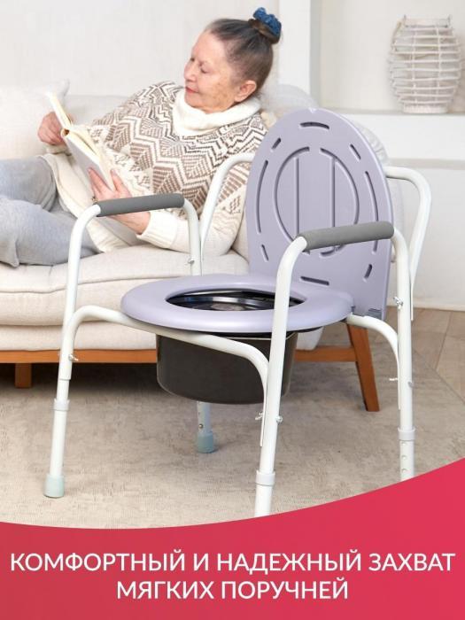 Санитарное кресло туалет дачный унитаз стул биотуалет для инвалидов пожилых людей и лежачих больных - фото 5 - id-p224445088