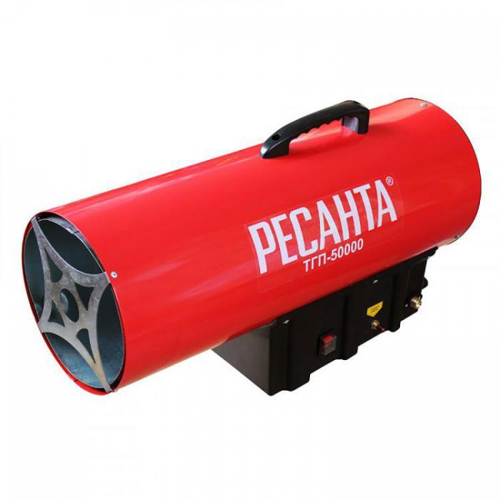 Газовая тепловая пушка конвектор обогреватель для гаража РЕСАНТА ТГП-50000