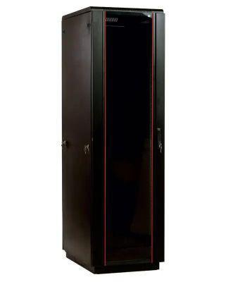 Шкаф коммутационный ЦМО ШТК-М-42.8.8-1ААА-9005 напольный, стеклянная передняя дверь, 42U, 800x2030x800 мм - фото 1 - id-p224493795