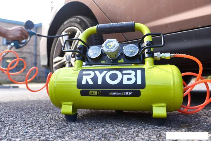 Аккумуляторный компрессор Ryobi R18AC-0 (без батареи) - фото 6 - id-p224445921