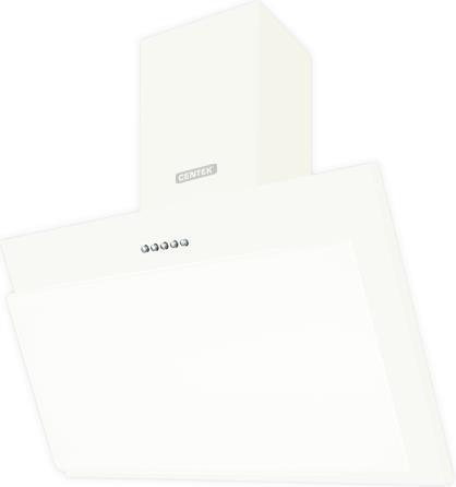 Наклонная вытяжка кухонная настенная CENTEK CT-1827-60 см белая стекло с жировым фильтром - фото 1 - id-p224492841